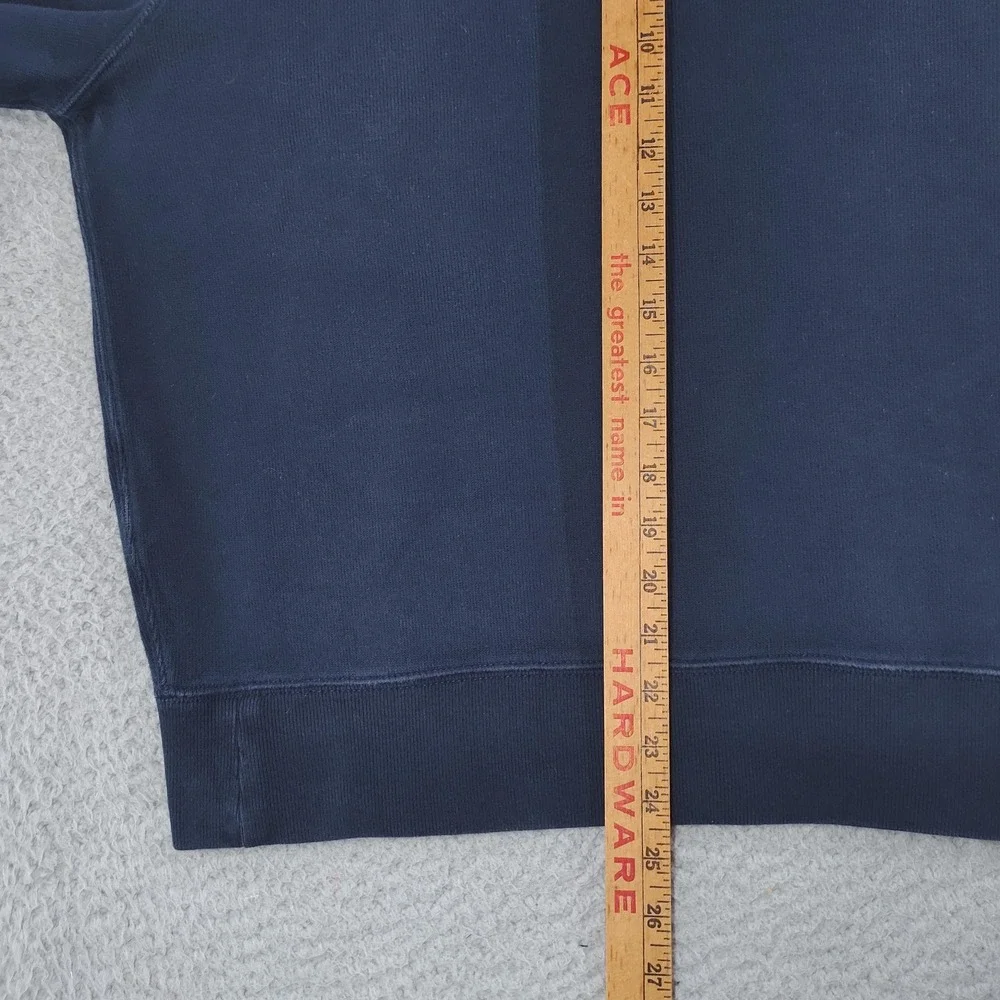 Polo Ralph Lauren Sweater Mens Medium Navy Mock Neck Button Pullover